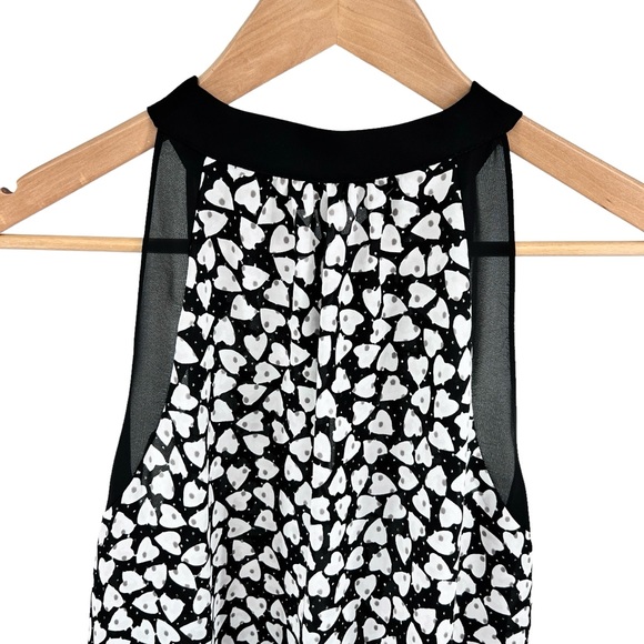 Disney Alice Through Looking Glass Colleen Atwood Top Sz Med Tie Neck Hearts - Picture 10 of 16